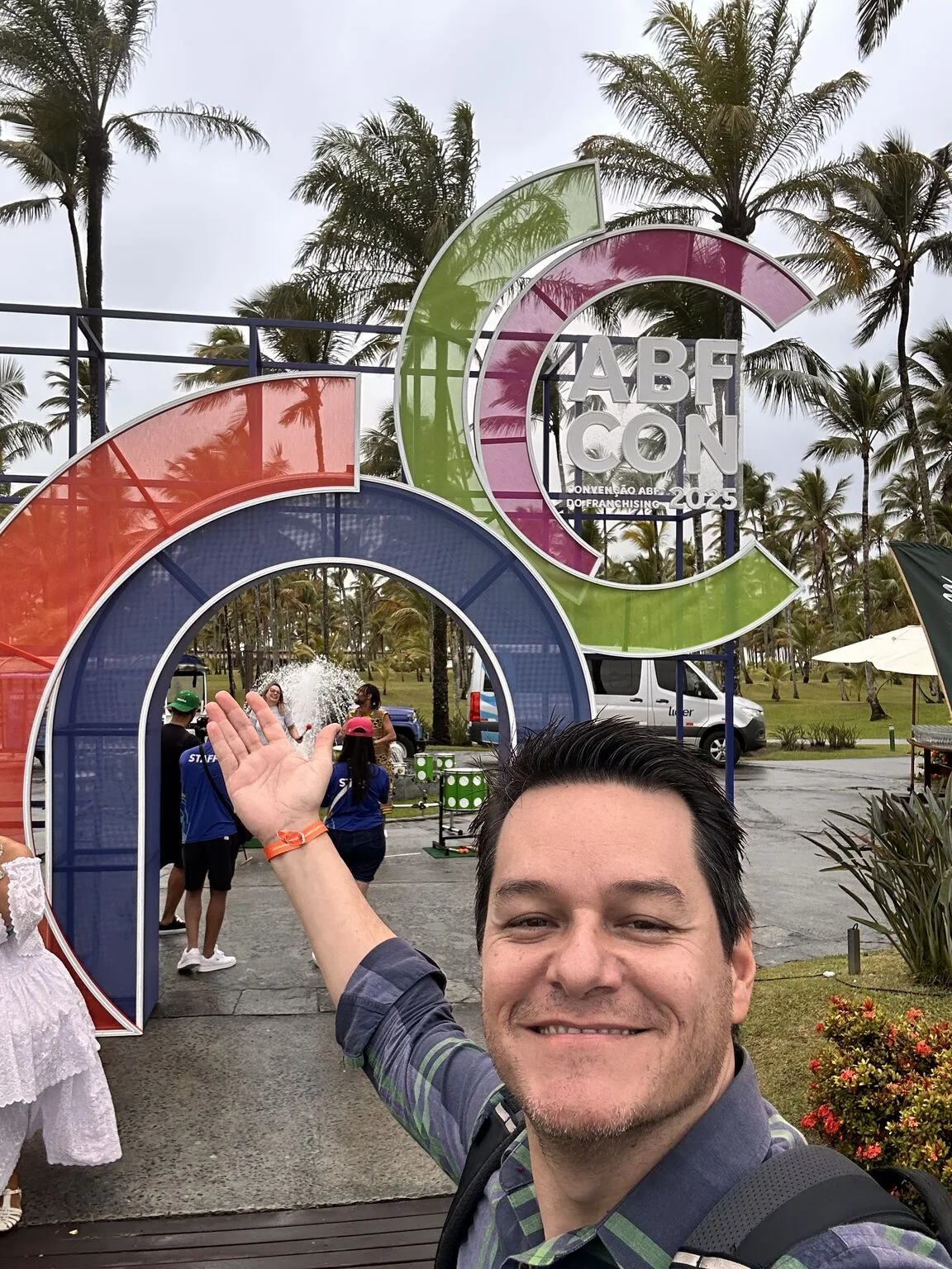 Alexandre Passarelli na entrada da ABF CON 2025