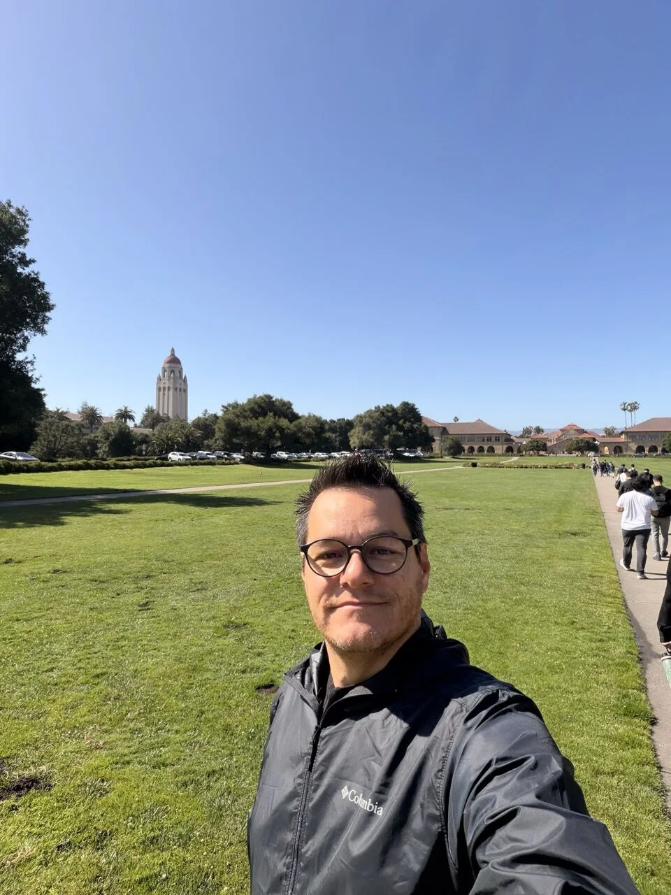 Alexandre Passarelli no campus de Stanford